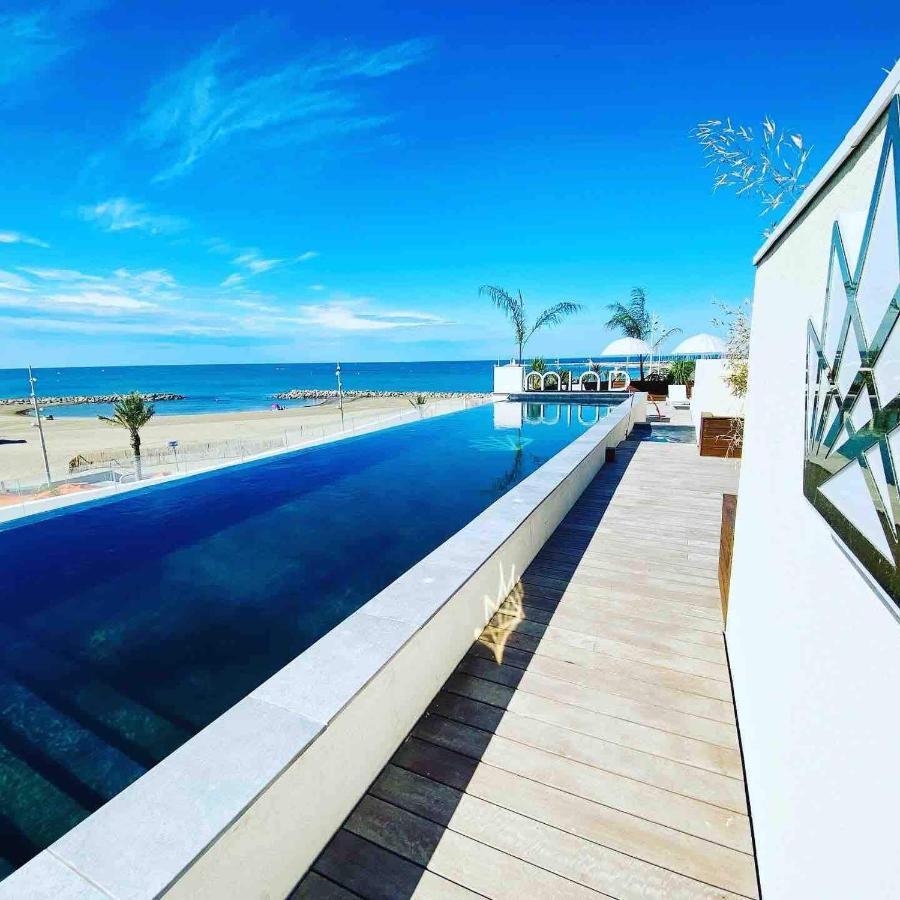 Le Majestic Residence Le Mind Vue Mer Exceptionnelle Grande Terrasse Privee Piscine Partagee Sur Le Toit Hyper Centre La Grande Motte Bagian luar foto