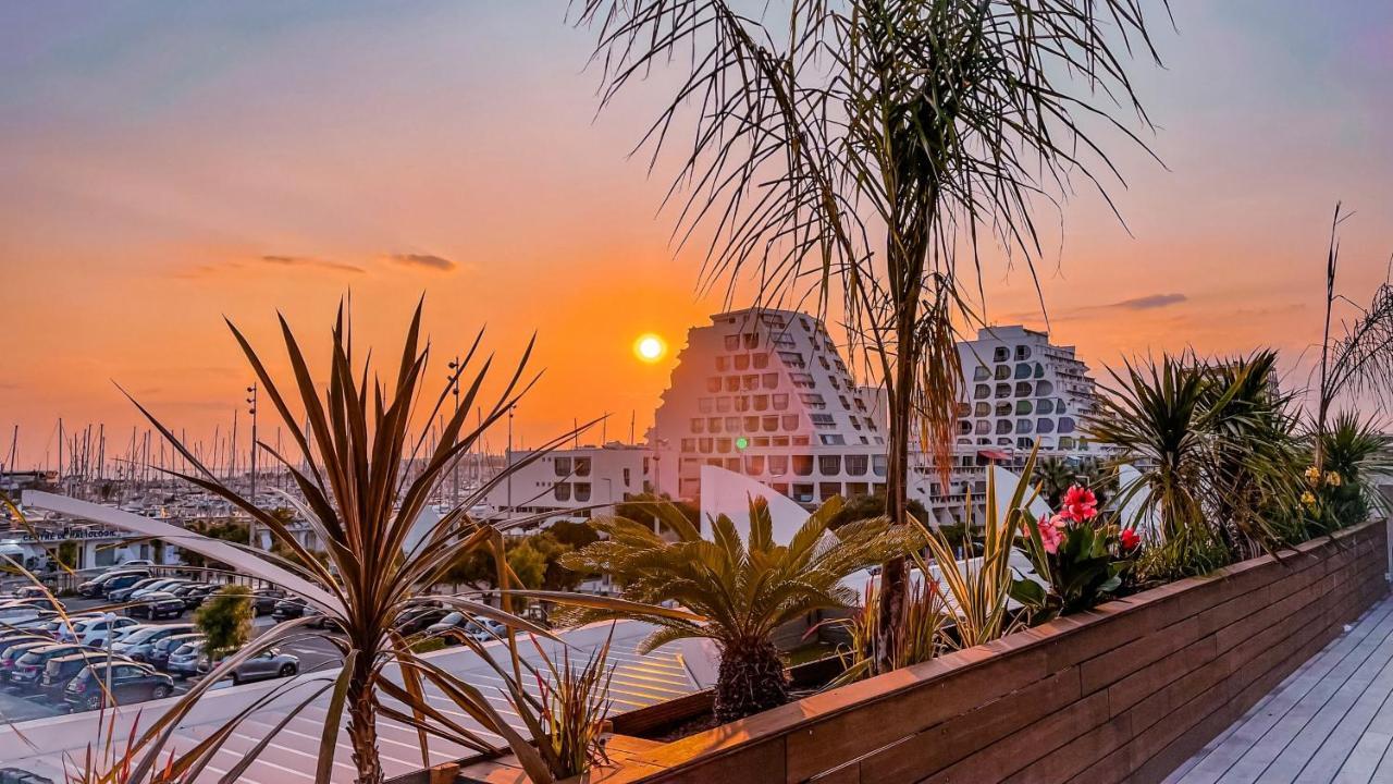 Le Majestic Residence Le Mind Vue Mer Exceptionnelle Grande Terrasse Privee Piscine Partagee Sur Le Toit Hyper Centre La Grande Motte Bagian luar foto