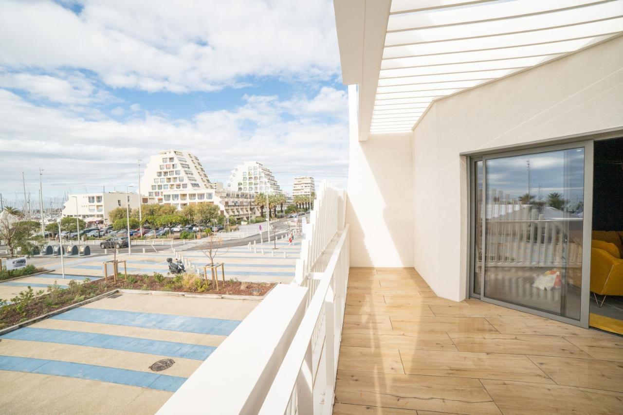 Le Majestic Residence Le Mind Vue Mer Exceptionnelle Grande Terrasse Privee Piscine Partagee Sur Le Toit Hyper Centre La Grande Motte Bagian luar foto